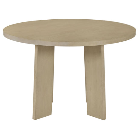  Coaster Furniture Strouse 193940NAT 47-inch Round Wood Dining Room Table - Natural Oak IMAGE 9