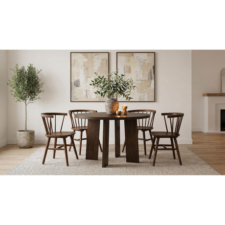  Coaster Furniture Strouse 193940WAL 47-inch Round Wood Dining Room Table - Walnut IMAGE 15