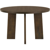  Coaster Furniture Strouse 193940WAL 47-inch Round Wood Dining Room Table - Walnut IMAGE 4