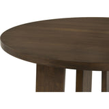  Coaster Furniture Strouse 193940WAL 47-inch Round Wood Dining Room Table - Walnut IMAGE 5