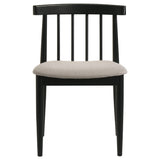  Coaster Furniture Cullen 193942BLK Set of 2 Dining Side Chair Upholstered Seat - Black IMAGE 10