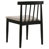  Coaster Furniture Cullen 193942BLK Set of 2 Dining Side Chair Upholstered Seat - Black IMAGE 7