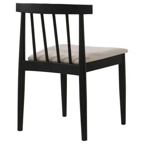  Coaster Furniture Cullen 193942BLK Set of 2 Dining Side Chair Upholstered Seat - Black IMAGE 9
