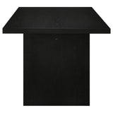  Coaster Furniture Decker 193951BLK 82-inch Rectangular Wood Dining Table - Black IMAGE 3