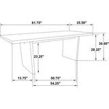 Coaster Furniture Decker 193951NAT 82-inch Rectangular Wood Dining Table - Natural Oak IMAGE 10
