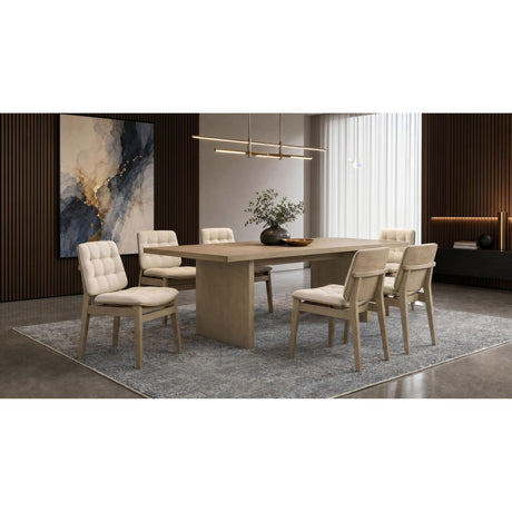  Coaster Furniture Decker 193951NAT 82-inch Rectangular Wood Dining Table - Natural Oak IMAGE 14