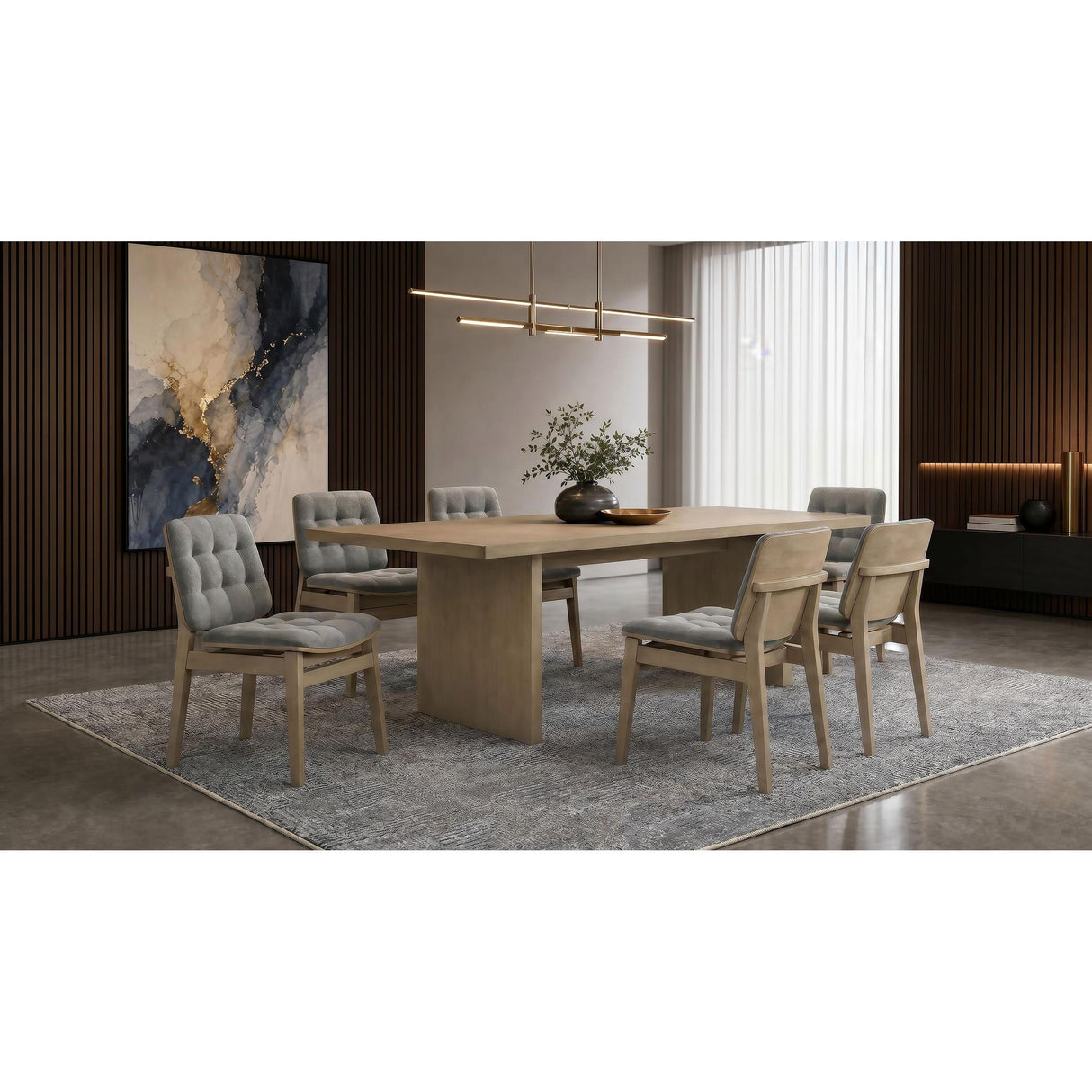  Coaster Furniture Decker 193951NAT 82-inch Rectangular Wood Dining Table - Natural Oak IMAGE 15