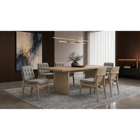  Coaster Furniture Decker 193951NAT 82-inch Rectangular Wood Dining Table - Natural Oak IMAGE 15