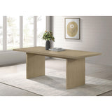 Coaster Furniture Decker 193951NAT 82-inch Rectangular Wood Dining Table - Natural Oak IMAGE 2