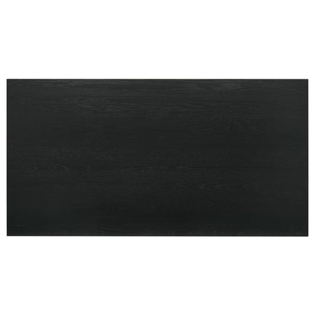  Coaster Furniture Decker 193958BLK 70-inch Rectangular Wood Counter Height Dining Table - Black IMAGE 2