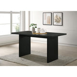  Coaster Furniture Decker 193958BLK 70-inch Rectangular Wood Counter Height Dining Table - Black IMAGE 4