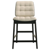  Coaster Furniture Redbridge 193959BLK Set of 2 Velvet Upholstered Counter Chair - Cream/Black IMAGE 6