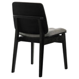  Coaster Furniture Redbridge 193962BLK Set of 2 Velvet Upholstered Side Chair - Grey/Black IMAGE 5