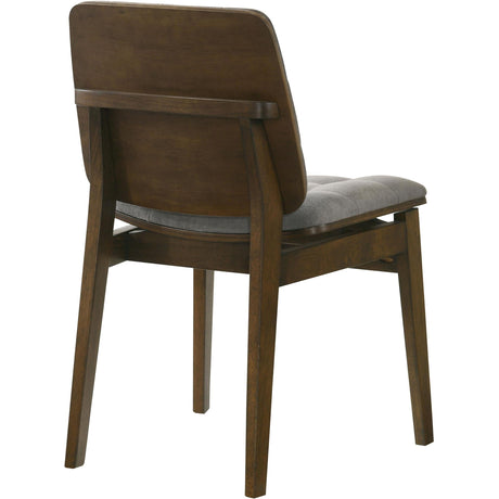  Coaster Furniture Redbridge 193962WAL Set of 2 Velvet Upholstered Side Chair - Grey/Walnut IMAGE 8