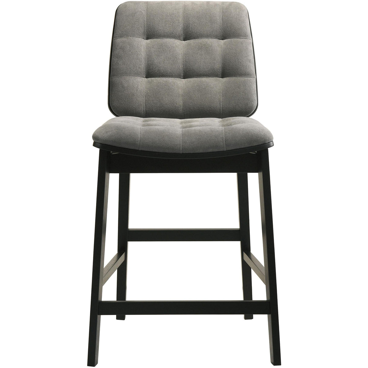  Coaster Furniture Redbridge 193969BLK Set of 2 Velvet Upholstered Counter Chair - Grey/Black IMAGE 4