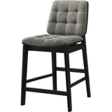  Coaster Furniture Redbridge 193969BLK Set of 2 Velvet Upholstered Counter Chair - Grey/Black IMAGE 5