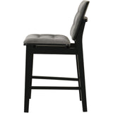  Coaster Furniture Redbridge 193969BLK Set of 2 Velvet Upholstered Counter Chair - Grey/Black IMAGE 6