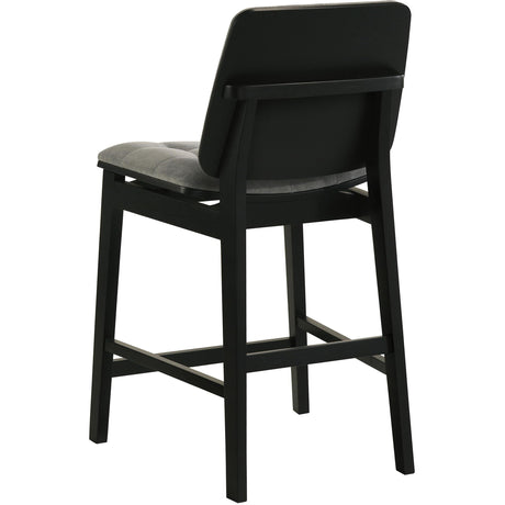  Coaster Furniture Redbridge 193969BLK Set of 2 Velvet Upholstered Counter Chair - Grey/Black IMAGE 7