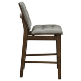  Coaster Furniture Redbridge 193969WAL Set of 2 Velvet Upholstered Counter Chair - Grey/Walnut IMAGE 7