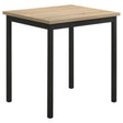  Coaster Furniture Garza 193980 Space Saving Rectangular Dining Table - Greige Oak IMAGE 1
