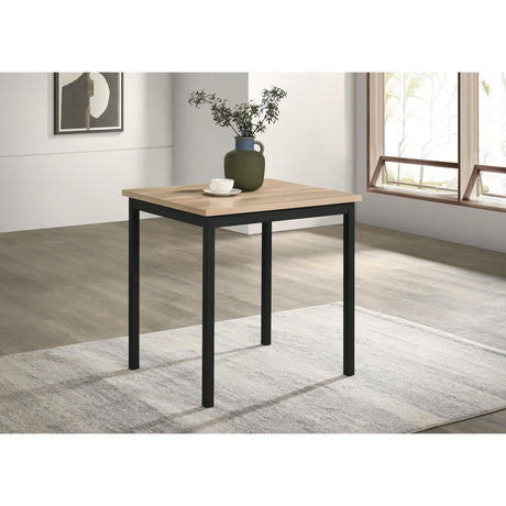  Coaster Furniture Garza 193980 Space Saving Rectangular Dining Table - Greige Oak IMAGE 4