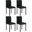  Coaster Furniture Garza 193982 Set of 4 Upholstered Dining Side Chair - Black IMAGE 1