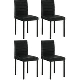  Coaster Furniture Garza 193982 Set of 4 Upholstered Dining Side Chair - Black IMAGE 1
