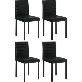  Coaster Furniture Garza 193982 Set of 4 Upholstered Dining Side Chair - Black IMAGE 1