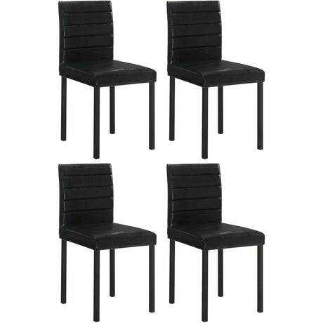  Coaster Furniture Garza 193982 Set of 4 Upholstered Dining Side Chair - Black IMAGE 1