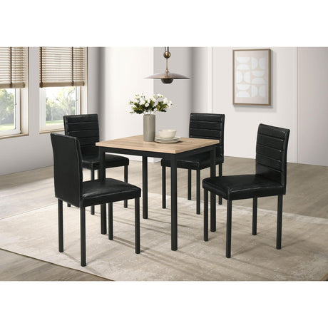  Coaster Furniture Garza 193982 Set of 4 Upholstered Dining Side Chair - Black IMAGE 13