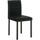  Coaster Furniture Garza 193982 Set of 4 Upholstered Dining Side Chair - Black IMAGE 3