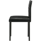  Coaster Furniture Garza 193982 Set of 4 Upholstered Dining Side Chair - Black IMAGE 6