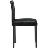  Coaster Furniture Garza 193982 Set of 4 Upholstered Dining Side Chair - Black IMAGE 9