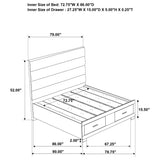  Coaster Furniture Felicity 203510KW California King Storage Bed - White High Gloss IMAGE 10