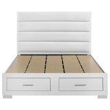  Coaster Furniture Felicity 203510KW California King Storage Bed - White High Gloss IMAGE 2