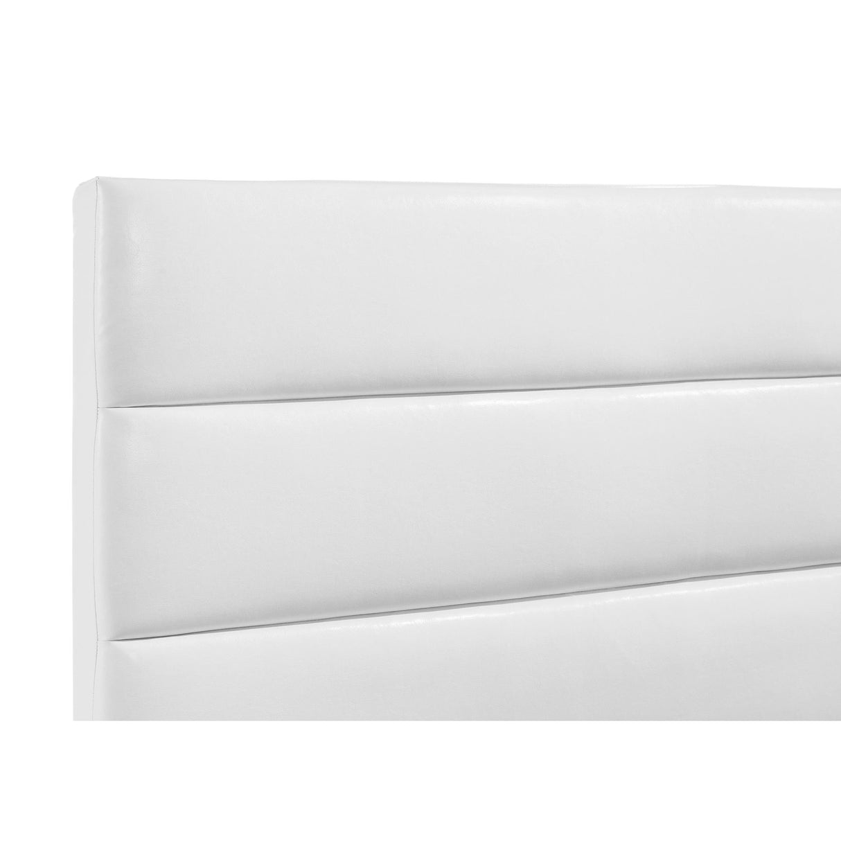  Coaster Furniture Felicity 203511F 53-inch Upholstered Full Platform Bed - White IMAGE 2
