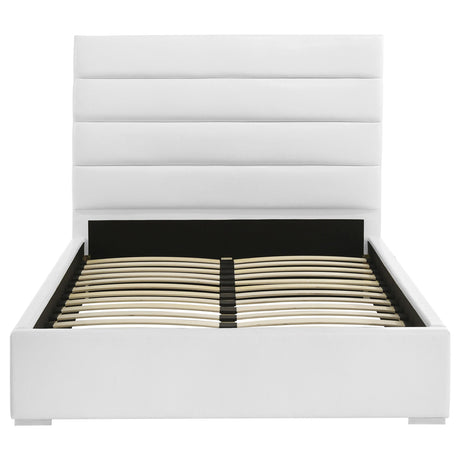  Coaster Furniture Felicity 203511F 53-inch Upholstered Full Platform Bed - White IMAGE 3