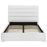  Coaster Furniture Felicity 203511KE 53-inch Upholstered Eastern King Platform Bed - White IMAGE 3