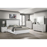  Coaster Furniture Felicity 203511Q 53-inch Upholstered Queen Platform Bed - White IMAGE 10