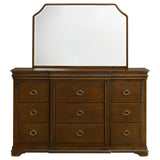  Coaster Furniture Garland 205303M 9-drawer Bedroom Dresser with Mirror - Brown Cherry IMAGE 7