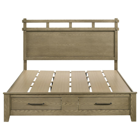  Coaster Furniture Hazlewood 207530KE 59-inch Eastern King Storage Bed - Vineyard Oak IMAGE 3