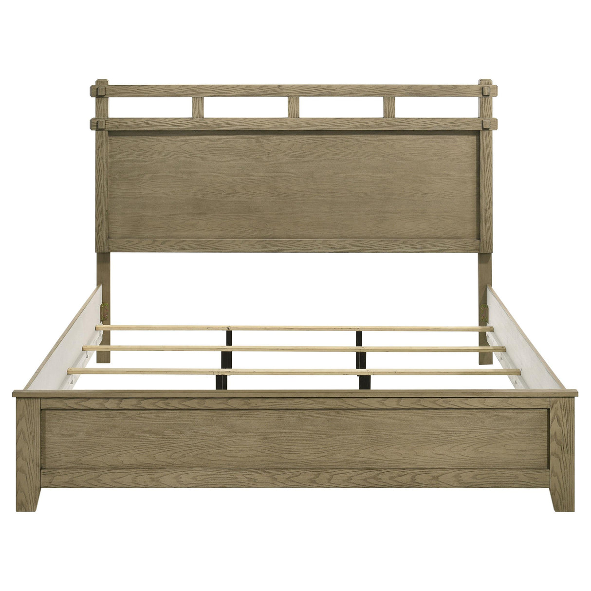  Coaster Furniture Hazlewood 207531KE 61-inch Eastern King Panel Bed - Vineyard Oak IMAGE 2