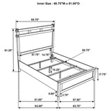  Coaster Furniture Hazlewood 207531Q 61-inch Queen Panel Bed - Vineyard Oak IMAGE 10