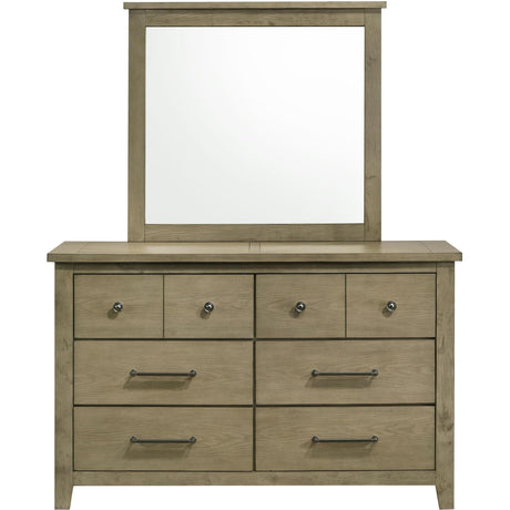 Coaster Furniture Hazlewood 207533M 6-drawer Bedroom Dresser with Mirror - Vineyard Oak IMAGE 3