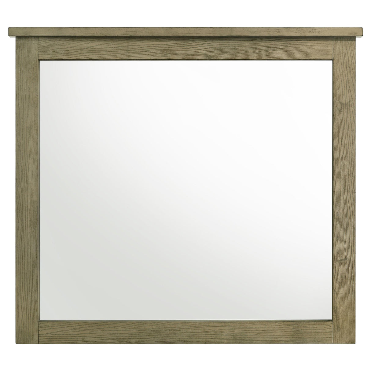  Coaster Furniture Hazlewood 207534 Dresser Mirror - Vineyard Oak IMAGE 1
