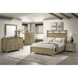  Coaster Furniture Hazlewood 207534 Dresser Mirror - Vineyard Oak IMAGE 3