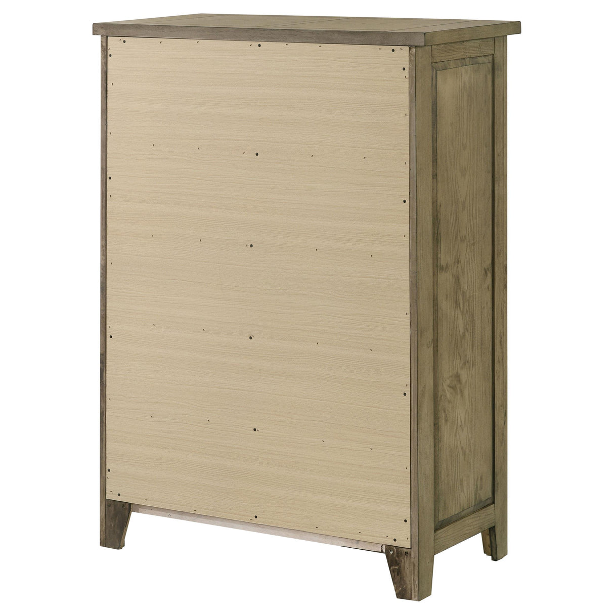  Coaster Furniture Hazlewood 207535 5-drawer Bedroom Chest - Vineyard Oak IMAGE 9