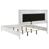  Coaster Furniture Cassia 215791KE Eastern King LED Panel Bed - White High Gloss IMAGE 2