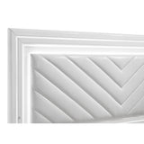  Coaster Furniture Cassia 215791KE Eastern King LED Panel Bed - White High Gloss IMAGE 6