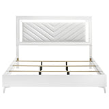  Coaster Furniture Cassia 215791KE Eastern King LED Panel Bed - White High Gloss IMAGE 8